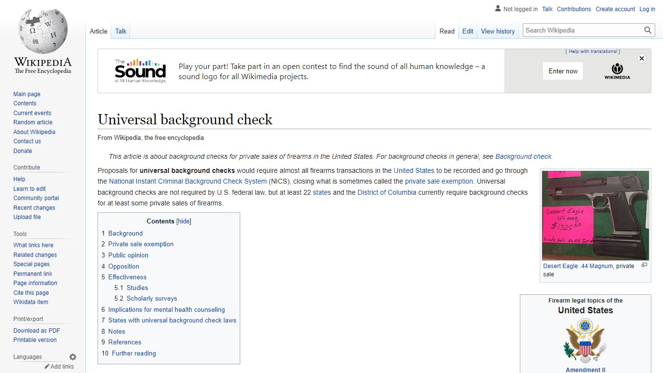 Universal background check - Wikipedia